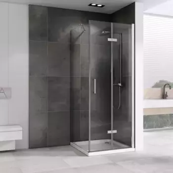 Душевой уголок 89,8x80 см Abber Zart AG08090P-S81 прозрачное