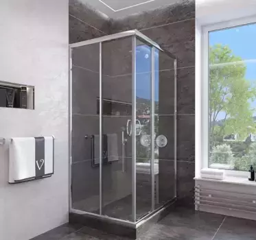 Душевой уголок 89x89 см Veconi Rovigo RV113-90-01-C4 прозрачное