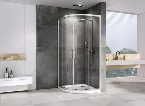 Душевой уголок 90x90 см Abber Schwarzer Diamant AG01090 прозрачное