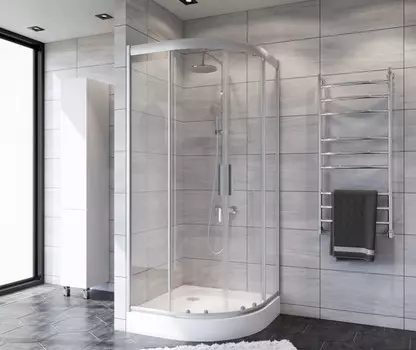 Душевой уголок 90x90 см Am.Pm Gem W90G-401-090WT прозрачное