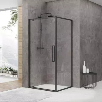 Душевой уголок 90x90 см Black & White Stellar Wind S877 BC 8779090 прозрачное