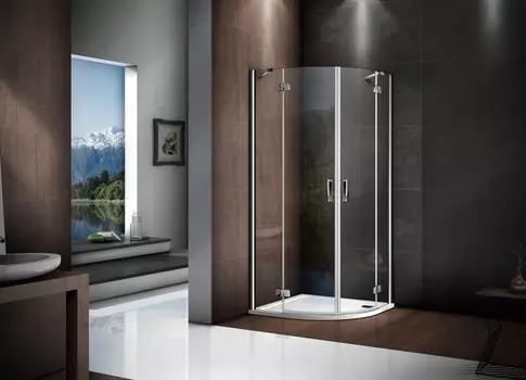 Душевой уголок 90х90 см Good Door Saturn R-90-C-CH прозрачное