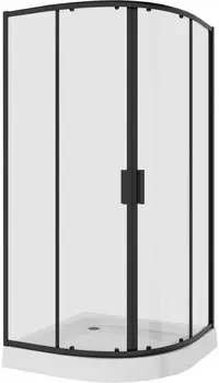 Душевой уголок 88,5x88,5x190 см Niagara NG-6806-08BLACK прозрачное