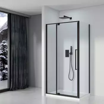 Душевой уголок 90x90 см Black & White Stellar Wind S812 BC 812900 прозрачное