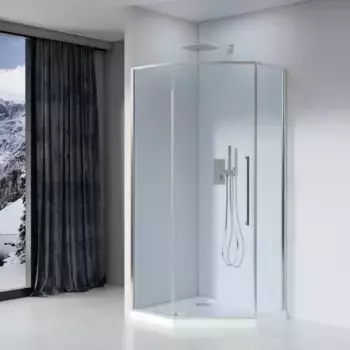 Душевой уголок 90x90 см Black & White Stellar Wind S815 CC 815900C прозрачное