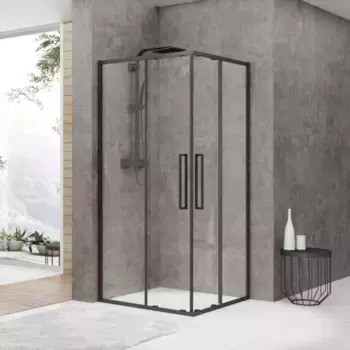 Душевой уголок 90x90 см Black & White Stellar Wind S872 BC 8729090 прозрачное