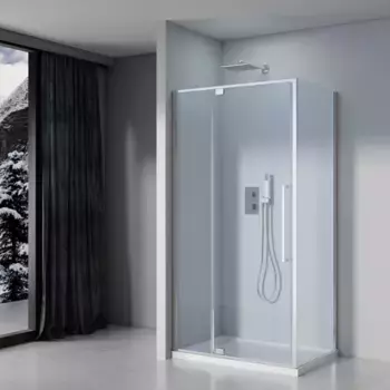 Душевой уголок 90x90 см Black & White Stellar Wind S812 CC 812900C прозрачное