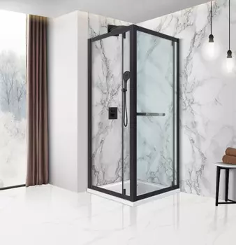 Душевой уголок 90x90 см Vincea Stile VSS-2ST9090CLB-R прозрачное