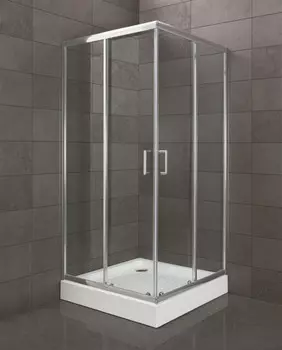 Душевой уголок 95x95 см BelBagno UNO-195-A-2-95-C-Cr прозрачное
