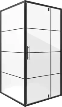 Душевой уголок 98,5x98,5 см Niagara NG-0200-08BLACK прозрачное