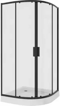 Душевой уголок 98,5x98,5x190 см Niagara NG-6807-08BLACK прозрачное