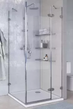 Душевой уголок 98x98 см Акватон Lax SQR R 1AX020SSXX000 прозрачное