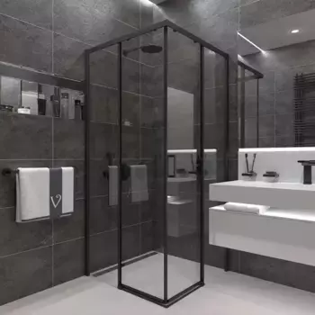 Душевой уголок 99x99 см Veconi Rovigo RV47B-100-01-C4 прозрачное