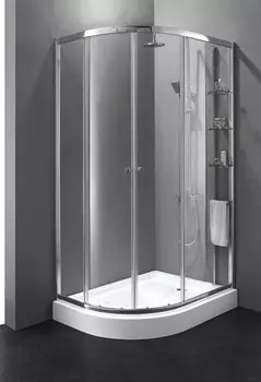 Душевой уголок Cezares Anima 120x90 см текстурное стекло ANIMA-W-RH-2-120/90-P-Cr-R