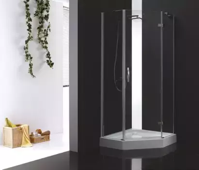 Душевой уголок Cezares Bergamo 100x100 см прозрачное стекло BERGAMO-W-P-1-100-C-Cr-R-IV