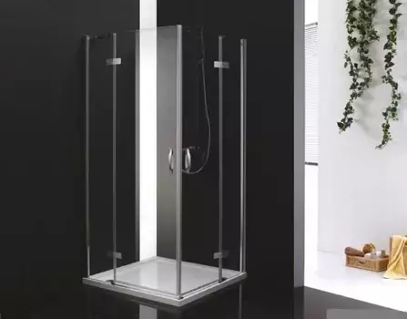 Душевой уголок Cezares Bergamo 100x100 см прозрачное стекло BERGAMO-W-A-2-100-C-Cr