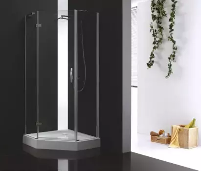 Душевой уголок Cezares Bergamo 100x100 см прозрачное стекло BERGAMO-W-P-1-100-C-Cr-L-IV