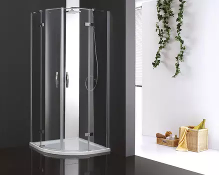 Душевой уголок Cezares Bergamo-Arco 100x100 см прозрачное стекло BERGAMO-W-R-2-100-ARCO-C-Cr-IV