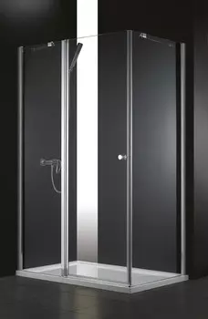 Душевой уголок Cezares Elena 120x80 см текстурное стекло ELENA-W-AH-1-120/80-P-Cr-L