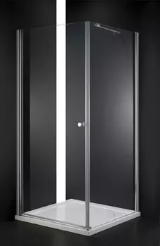Душевой уголок Cezares Elena 80x80 см текстурное стекло ELENA-W-A-1-80-P-Cr-L