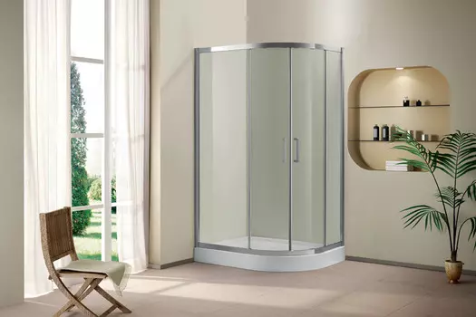 Душевой уголок Cezares Porta 120x90 см текстурное стекло PORTA-D-RH-2-120/90-P-Cr