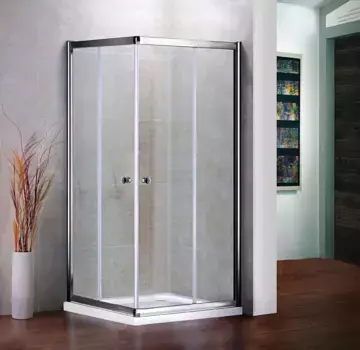 Душевой уголок Cezares Pratico 100x100 см прозрачное стекло PRATICO-A-2-100-C-Cr