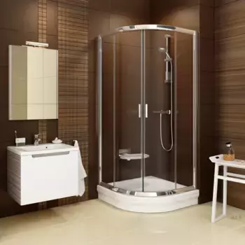 Душевой уголок Ravak Blix BLCP4-90 блестящий Grape 3B270C00ZG