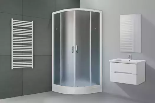 Душевой уголок с поддоном 100x100 см Royal Bath RB100HK-C матовое