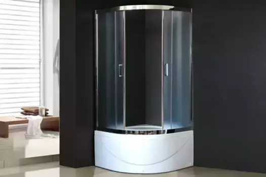 Душевой уголок с поддоном 90x90 см Royal Bath RB90BK-C-CH матовое