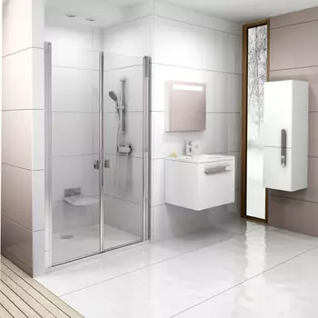 Душевые двери Ravak Chrome CSDL2 90 сатин Transparent 0QV7CU0LZ1