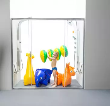 Душевые раздвижные двери Ravak Blix BLDP4 160 сатин Transparent 0YVS0U00Z1