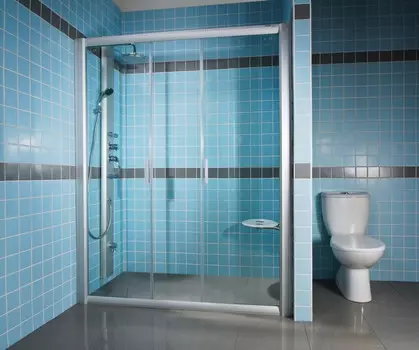 Душевые раздвижные двери Ravak Rapier NRDP4 190 сатин Grape 0ONL0U00ZG