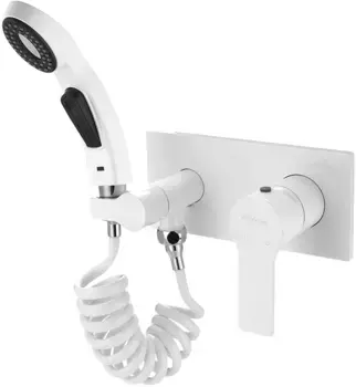 Гигиенический душ Elghansa Berkshire 15Q0943-White (Set-57) со смесителем, белый матовый