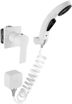 Гигиенический душ Elghansa Berkshire 34Q0743-White (Set-57) со смесителем, белый матовый
