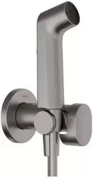 Гигиенический душ Hansgrohe Bidette 1jet S 29232340 со смесителем, черный хром матовый