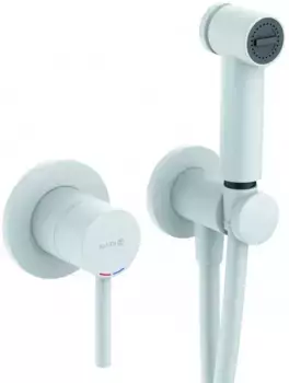 Гигиенический душ Kludi Bozz 389985376 со смесителем, белый матовый