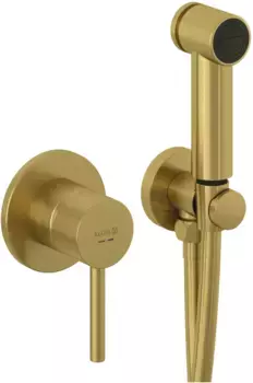 Гигиенический душ Kludi Bozz 38998N076 со смесителем, золотой матовый