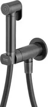 Гигиенический душ Remer Minimal N64WCFP со смесителем, черный хром матовый