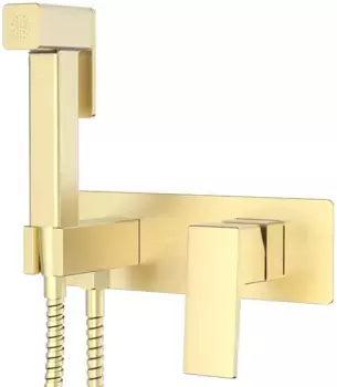 Гигиенический душ Splenka S01.52.03 со смесителем, золотой матовый