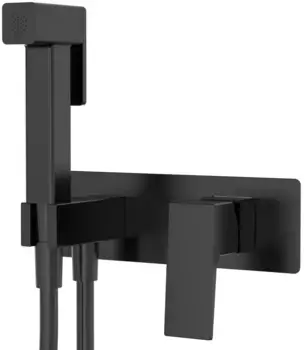 Гигиенический душ Splenka S01.52.06 со смесителем, черный матовый