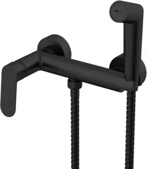 Гигиенический душ Splenka S41.51.06 со смесителем, черный матовый