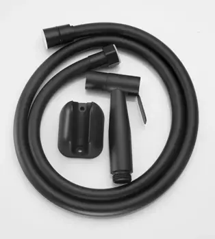 Гигиенический душ Splenka S460.50 с держателем, шлангом, черный матовый