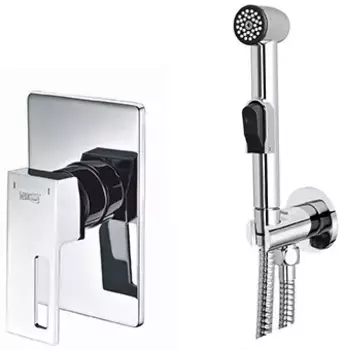 Гигиенический душ WasserKRAFT A01557 со смесителем, хром