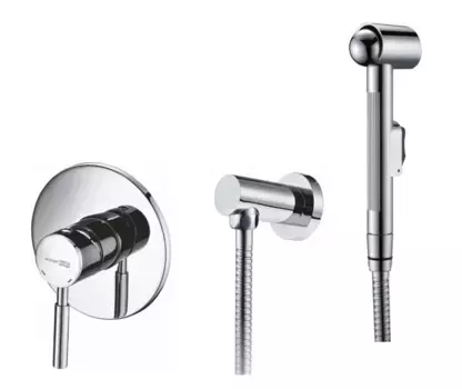 Гигиенический душ WasserKRAFT A14157 со смесителем, хром