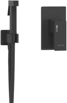 Гигиенический душ WasserKRAFT Abens A02041 со смесителем, черный матовый