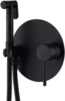 Гигиенический душ Abber Emotion AF8826B со смесителем, черный матовый