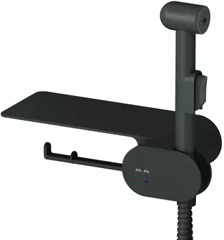 Гигиенический душ Am.Pm Like F0202622 со смесителем, черный матовый