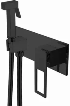 Гигиенический душ Boheme Q 147-BB со смесителем, черный матовый