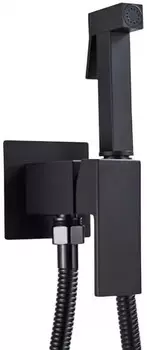 Гигиенический душ Feramolli Cubo BL212 со смесителем, черный матовый