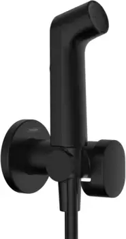 Гигиенический душ Hansgrohe Bidette 1jet S 29232670 со смесителем, черный матовый